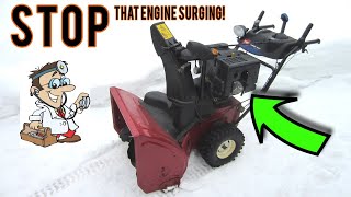 FIXING A Snowblower That Surges With Donyboy73 [upl. by Ahtenek]