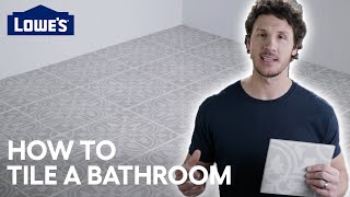 How to Tile A Bathroom Floor [upl. by Godbeare361]