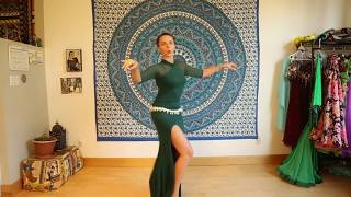 Bellydance CLASS 2 with Iana Layering Shimmy combination [upl. by Nerta326]