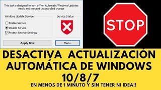 Desactiva y activa la actualización de Windows en 1 minuto y sin complicaciones [upl. by Wynny]