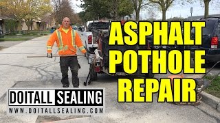 Asphalt Pothole Repair [upl. by Nylac191]