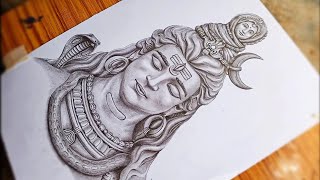 How to draw Lord Shiva Step by step Tutorial [upl. by Yrehc]