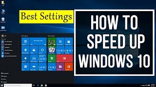 How To Easily Speed Up a Slow Windows 10 Laptop Computer  PC  Best Settings [upl. by Vincenty]