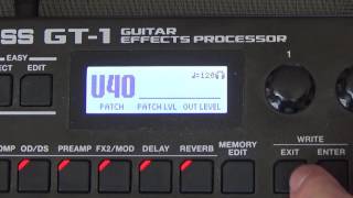 Boss GT1│Multi Effects Processor│Tutorial  Setup Basics [upl. by Damick]