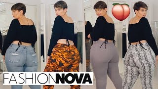 FAVORITE FASHION NOVA CURVE BOTTOMS TRY ON HAUL [upl. by Asiuqram]