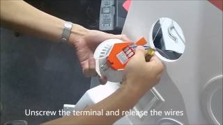 How to remove and install a downlight [upl. by Walcoff]