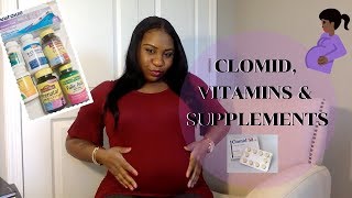 GETTING PREGNANT WITH CLOMID VITAMINS amp SUPPLEMENTS I USED [upl. by Horacio]