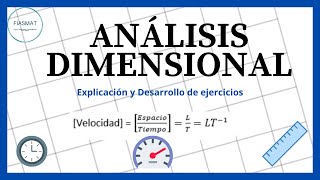 Análisis dimensional [upl. by Adnarim]