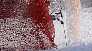 American Ryan CochranSiegle crashes at the Kitzbuhel mens downhill [upl. by Aiel]