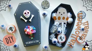 CAJA SORPRESA CON FORMA DE ATAÚD 🎃 Manualidades fáciles para Halloween [upl. by Boone47]