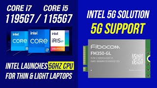 Intel 11th Gen Core i7 1195G7 Core i5 1155G7 Launched at Computex 2021 with Intel 5G Solution 5000 [upl. by Hengel539]