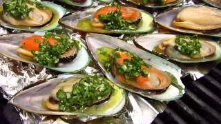 Cooking  mussel grilled with sauce vierge [upl. by Eetnahc212]