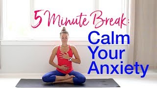 5Minute YogaMeditation Calm Your Anxiety [upl. by Niwde]