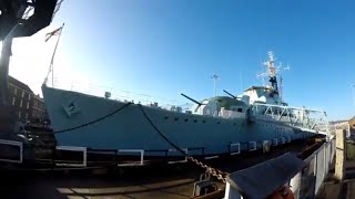 HMS Cavalier Walk Through Tour 2018  Chatham Historic Dockyard  4k [upl. by Oloapnaig]