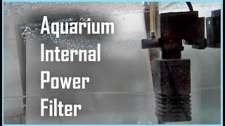 How To Use Aquarium Filter  Internal Power Filter [upl. by Nannarb]