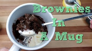 MICROWAVE BROWNIE  EGGLESS Mug Brownies Easy  MUG RECIPES [upl. by Tamberg]