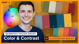 Color amp Contrast  Adobe Illustrator Tutorial for Beginners [upl. by Ellierim]