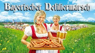 Bayerischer Defiliermarsch KönigKarlMarsch Bavarian and Würt marchParty version [upl. by Ydnamron]