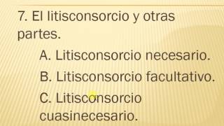 11 Litisconsorcios Necesario facultativo y cuasinecesario [upl. by Fe]