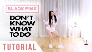 BLACKPINK  ‘Don’t Know What To Do’ Dance Tutorial Explanation  Mirrored  Ellen and Brian [upl. by Ainosal]