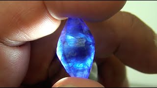 Gem Cutting Faceting amp Polishing  Blue Sapphire [upl. by Garlinda]