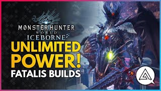 Monster Hunter World Iceborne  UNLIMITED POWER Fatalis Armor Sets amp Builds [upl. by Schofield]