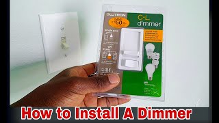 How to Install A Dimmer Switch  Step by Step [upl. by Sucrad]