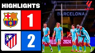 Barcelona vs Atlético Madrid 12 Resumen y Goles  LaLiga 202425 [upl. by Arquit]