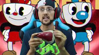 HES AFTER US 👿 CUPHEAD Game Be4 BENDY amp the Ink Machine Got Spooky FGTEEV Part 1 Gameplay [upl. by Eirbua]