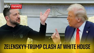 Trump and Zelenskyy clash in Washington [upl. by Yruoc]