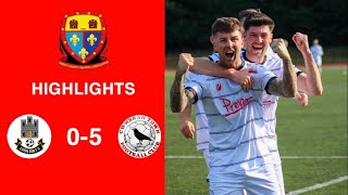 Caerleon 05 Cwmbrân Town  Gwent FA Senior cup  Quarter final highlights [upl. by Oderf]