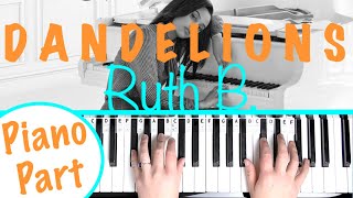 How to play DANDELIONS  Ruth B Piano Tutorial [upl. by Talmud]