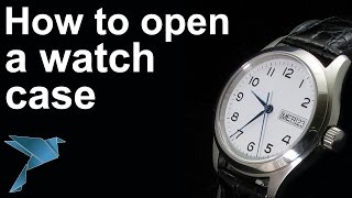 How to open a watch case [upl. by Aderfla468]