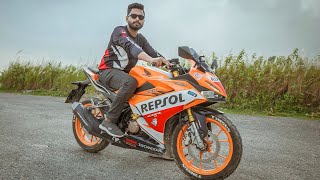 HONDA CBR REPSOL DETAILED REVIEW AFTER 5000 KM  SAKIB SHOIKOT [upl. by Eselahs]