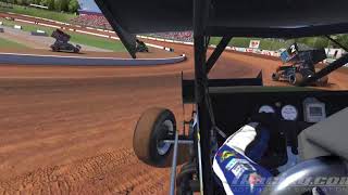 iRacing World of Outlaws Sprint Car Series at Lanier [upl. by Banebrudge]