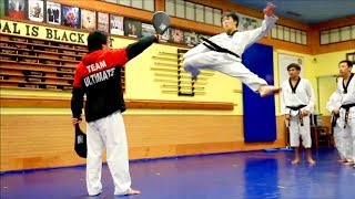 Taekwondo 360 540 600 720 Demonstration amp back flips [upl. by Ayres]