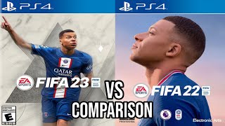 FIFA 23 Vs FIFA 22 PS4 [upl. by Patrizia]