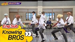 ENG 방탄소년단BTS 발바닥에 껌 붙은 춤 신곡 DNA♪ 무대♡ 아는 형님Knowing bros 94회 [upl. by Cary]