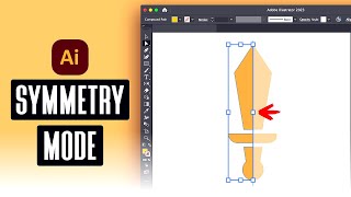 How To Draw In Symmetry Mode In Illustrator [upl. by Cheyne]