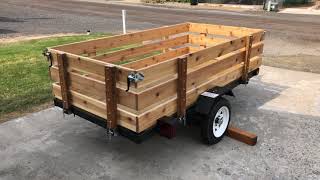 Harbor Freight Utility Trailer Build DIY utilitytrailer [upl. by Pleione]