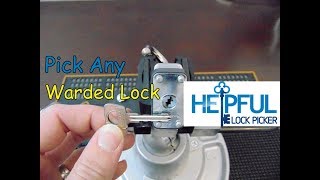 103 How To Pick Any Warded Lock [upl. by Osbourn124]