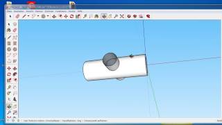 Sketchup Flächen verschneiden [upl. by Oahc115]