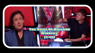 WINNERS BLIND AUDITIONS IN THE VOICE HOLLAND 1—10 [upl. by Nywloc]