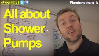 ALL ABOUT SHOWER PUMPS  Plumbing Tips [upl. by Omari434]