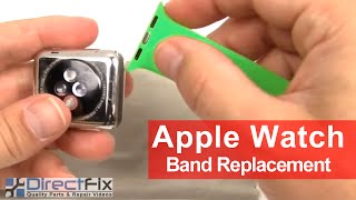 How to Apple Watch Band Replacement Instructions in 1 Minute [upl. by Ecnedac269]