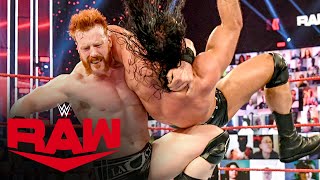 Drew McIntyre vs Sheamus Raw Mar 1 2021 [upl. by Nissa]