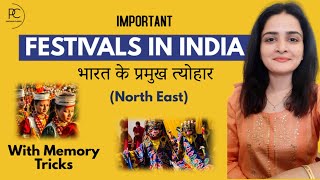 Important Festivals in India  State wise  Indian Art amp Culture  With Memory Tricks by Maam Richa [upl. by Dinsmore]