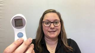 HUBERT® Touchless Infrared Forehead Thermometer Quick Tips [upl. by Eeclehc707]