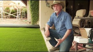 DIY  How to Install Artificial Grass on Dirt [upl. by Agripina]