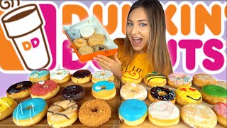 EATING EVERY SINGLE DUNKIN DONUTS DONUT [upl. by Alludba]